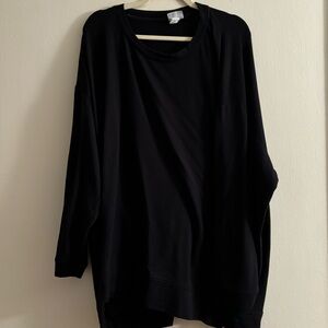Ava and Viv 4X black sweatshirt (no hood, no pockets)